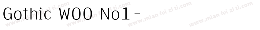 Gothic W00 No1字体转换